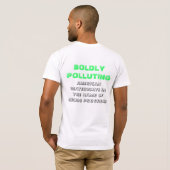BP=BOLDLY POLLUTING AMERIKANISCHE WASSERSTRASSEN T-Shirt (Schwarz voll)
