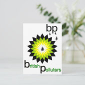 BP: Britische Verschmutzer Postkarte (Stehend Vorderseite)