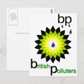 BP: Britische Verschmutzer Postkarte (Vorne/Hinten)