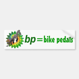BP = Fahrradblumenblätter Autoaufkleber