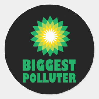 BP Größter Verursacher Runder Aufkleber