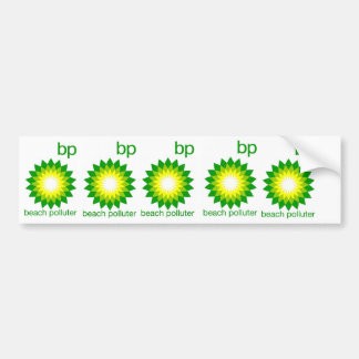 BP setzen Verschmutzer-Aufkleber auf den Strand Autoaufkleber