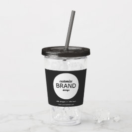 BPA Free Add Business Logo Tumbler Trinkbehälter Acryltrinkbecher