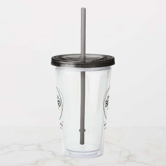 BPA Free Business Logo Branding Tumbler Trinkbehäl Acryltrinkbecher (Rechts)