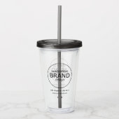 BPA Free Business Logo Branding Tumbler Trinkbehäl Acryltrinkbecher (Vorderseite)