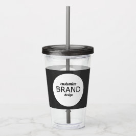 BPA Free Custom Business Logo Tumbler Trinkbehälte Acryltrinkbecher