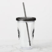 BPA Free Custom Logo Tumbler Trinkbehälter Acryltrinkbecher (Links)