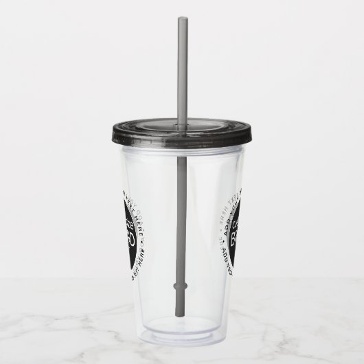 BPA Free Custom Logo Tumbler Trinkbehälter Acryltrinkbecher (Rechts)