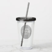 BPA Free Logo Tumbler Trinkbehälter Acryltrinkbecher (Rückseite)