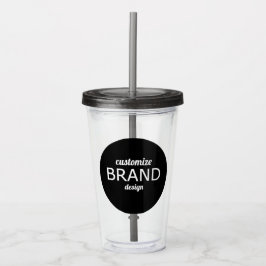BPA Free Logo Tumbler Trinkbehälter Acryltrinkbecher