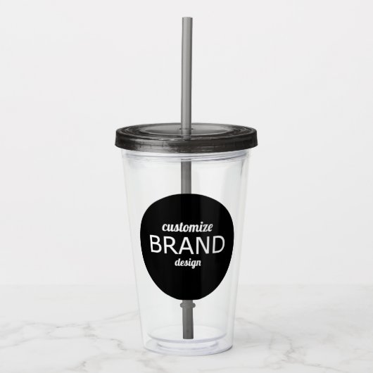 BPA Free Logo Tumbler Trinkbehälter Acryltrinkbecher (Vorderseite)
