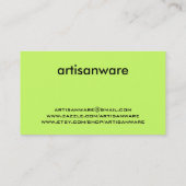 bpc Artisanware Strick-Geschäft/Visitenkarte Visitenkarte (Rückseite)