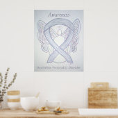 BPD Awareness Angel Gray Ribbon Art Poster Prints (Küche)