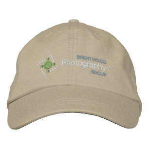 BPG-Hut mit weißem Logo auf dunklem Stoff Bestickte Baseballkappe