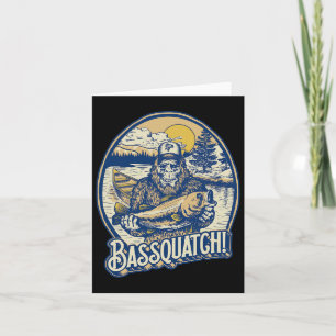 Bquatch! B Angler Sasquatch Lustig Bigfoot Fischen Karte