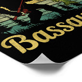 Bquatch B Fishing Humor Bigfoot Ufo Sasquatch  Poster (Ecke)