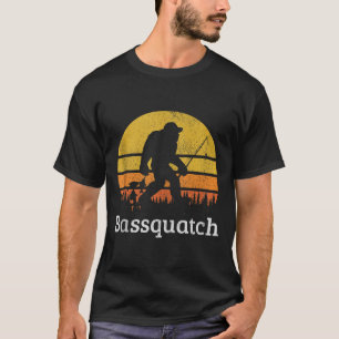 Bquatch Lustig B Angeln Sasquatch Bigfoot Vintage  T-Shirt