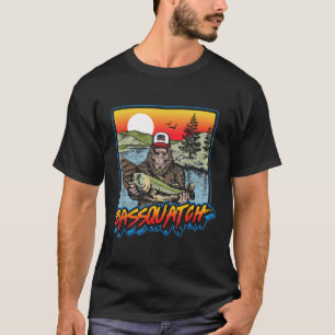 Bquatch! Lustiger B-Angler Sasquatch Retro 80er Fi T-Shirt