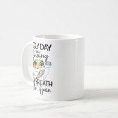 Bqwq Turtle Every Day Is A New Beginning Motivatio Kaffeetasse (Vorderseite Links)