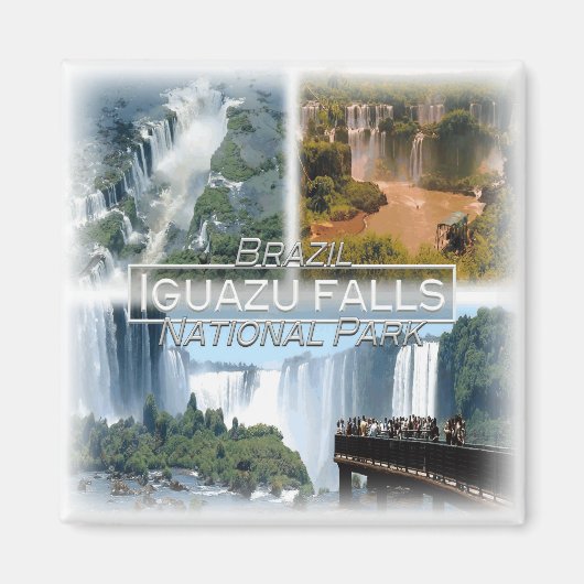 BR0120 Amerika, Brasilien, Iguazu Fall, Kühlschran Magnet (Vorne)