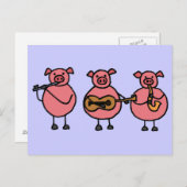 BR- 3 Kleine Musikschwein - Postkarte (Vorne/Hinten)