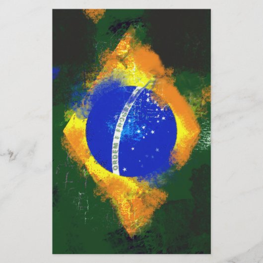 BR Brasilianische Flagge Briefpapier (Vorderseite)