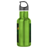 BR Brasilianische Flagge Edelstahlflasche (Rückseite)