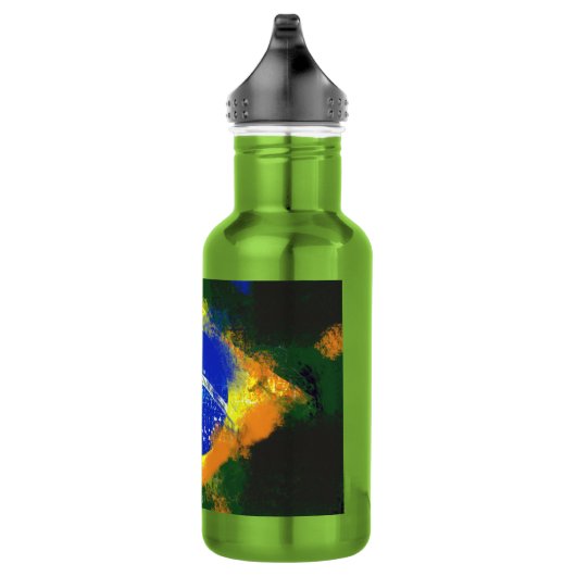 BR Brasilianische Flagge Edelstahlflasche (Rechts)