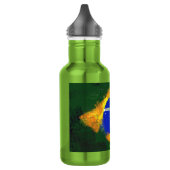 BR Brasilianische Flagge Edelstahlflasche (Links)