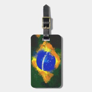 BR Brasilianische Flagge Gepäckanhänger