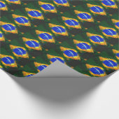 BR Brasilianische Flagge Geschenkpapier (Ecke)