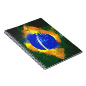 BR Brasilianische Flagge Notizblock (Rechte Seite)