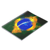BR Brasilianische Flagge Notizblock (Linke Seite)