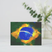 BR Brasilianische Flagge Postkarte (Stehend Vorderseite)