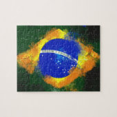 BR Brasilianische Flagge Puzzle (Horizontal)