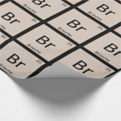 Br - Brioche Pstry Chemistry Periodic Table Geschenkpapier (Ecke)