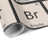 Br - Brioche Pstry Chemistry Periodic Table Geschenkpapier (Rolleneckpunkt)