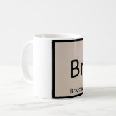 Br - Brioche Pstry Chemistry Periodic Table Kaffeetasse (Vorderseite Links)