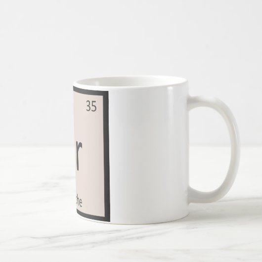 Br - Brioche Pstry Chemistry Periodic Table Kaffeetasse (Rechts)