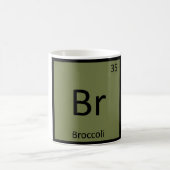 Br - Broccoli Pflanzenchemie Periodische Tabelle Kaffeetasse (Mittel)