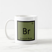Br - Brokkoli Rabe Gemüsechemie-Symbol Kaffeetasse (Links)