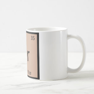 Br - Brown Rice Chemistry Periodic Table Symbol Kaffeetasse