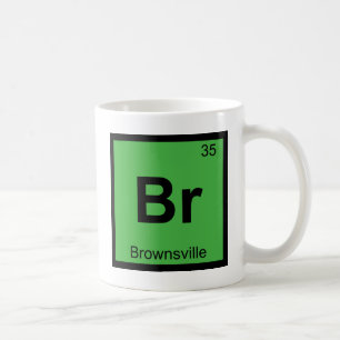 Br - Brownsville Texas Chemie Periodensystem Kaffeetasse
