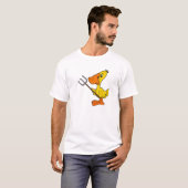 BR Ente mit einem Heugabel-T - Shirt (Vorne ganz)