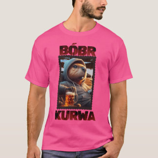 Br Kurwa Lieben Bier und Fußball T-Shirt