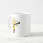BR lustige Banane, die Banjo-Cartoon spielt Kaffeetasse (Vorderseite Links)
