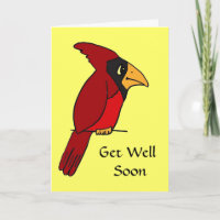 BR-lustiger Kardinal erhält Well Card