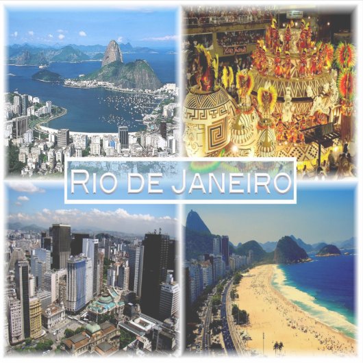 BR Rio de Janeiro - Strand Botafogo - Karneval - Aufkleber (Vorderseite)