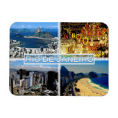 BR Rio de Janeiro - Strand Botafogo - Karneval - Magnet (Horizontal)