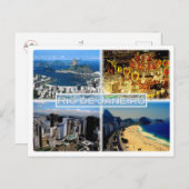 BR Rio de Janeiro - Strand Botafogo - Karneval - Postkarte (Vorne/Hinten)